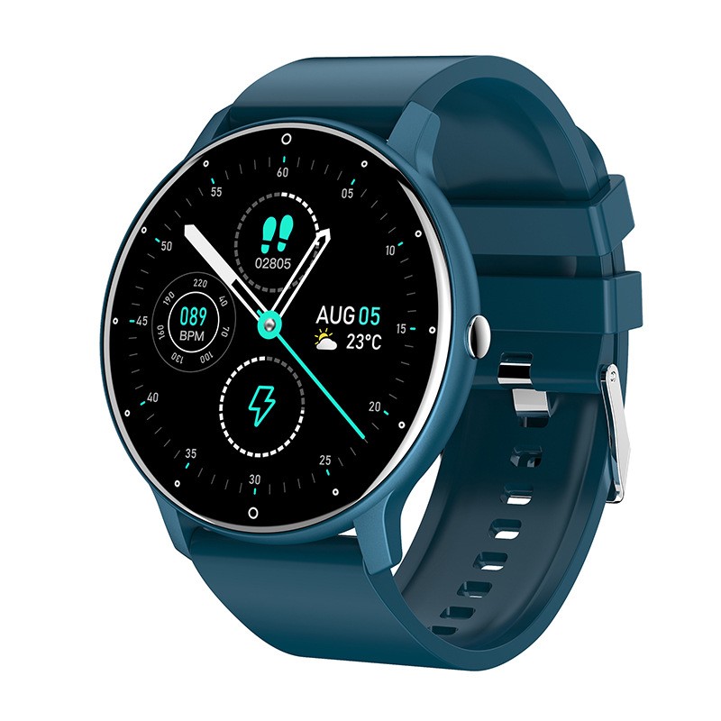 Ceas smartwatch si bratara fitness Flippy ZL02D, oxigen, ritm cardiac, pedometru, notificari, Compatibil cu Android/iOS, vibratii, multi sport, inchis